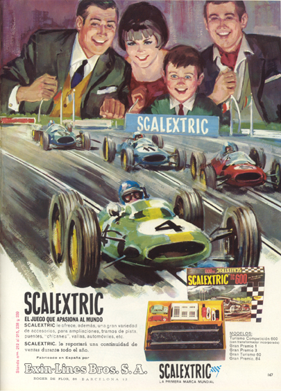 Scalextric llega a España , 1962