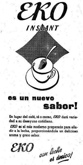 Publicidad prensa de EKO, años 50